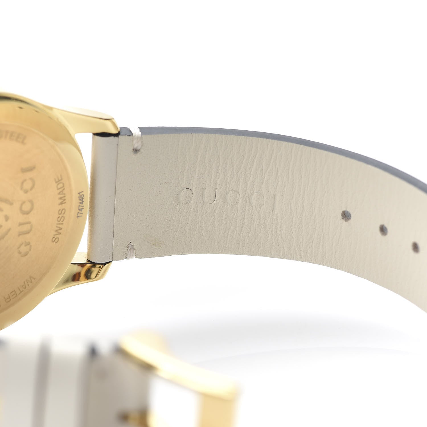 Gucci Stainless Steel Calfskin 38mm G-Timeless Bee Star Quartz Watch White 6 of 7