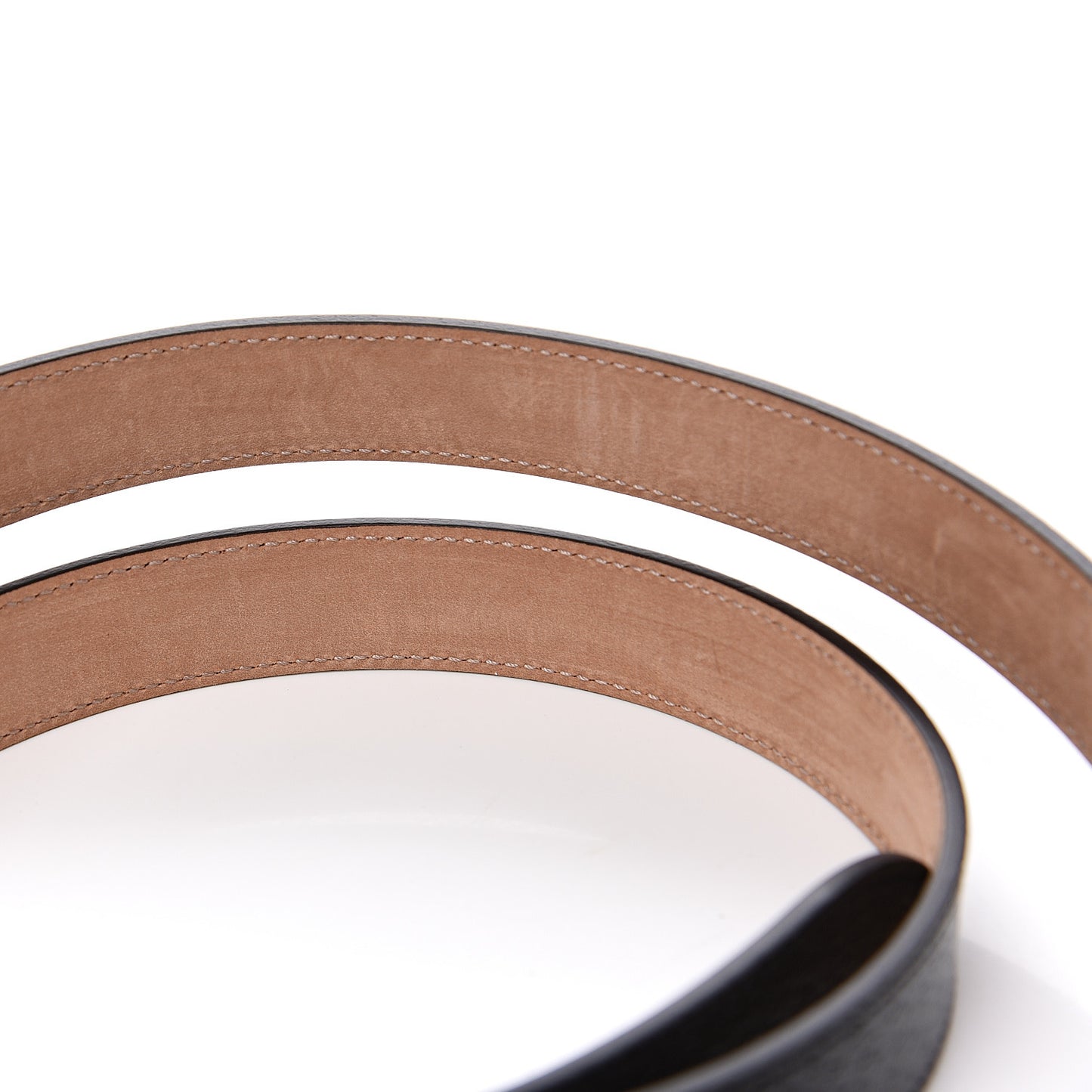 Calfskin Framed Double G Belt 105 42 Black