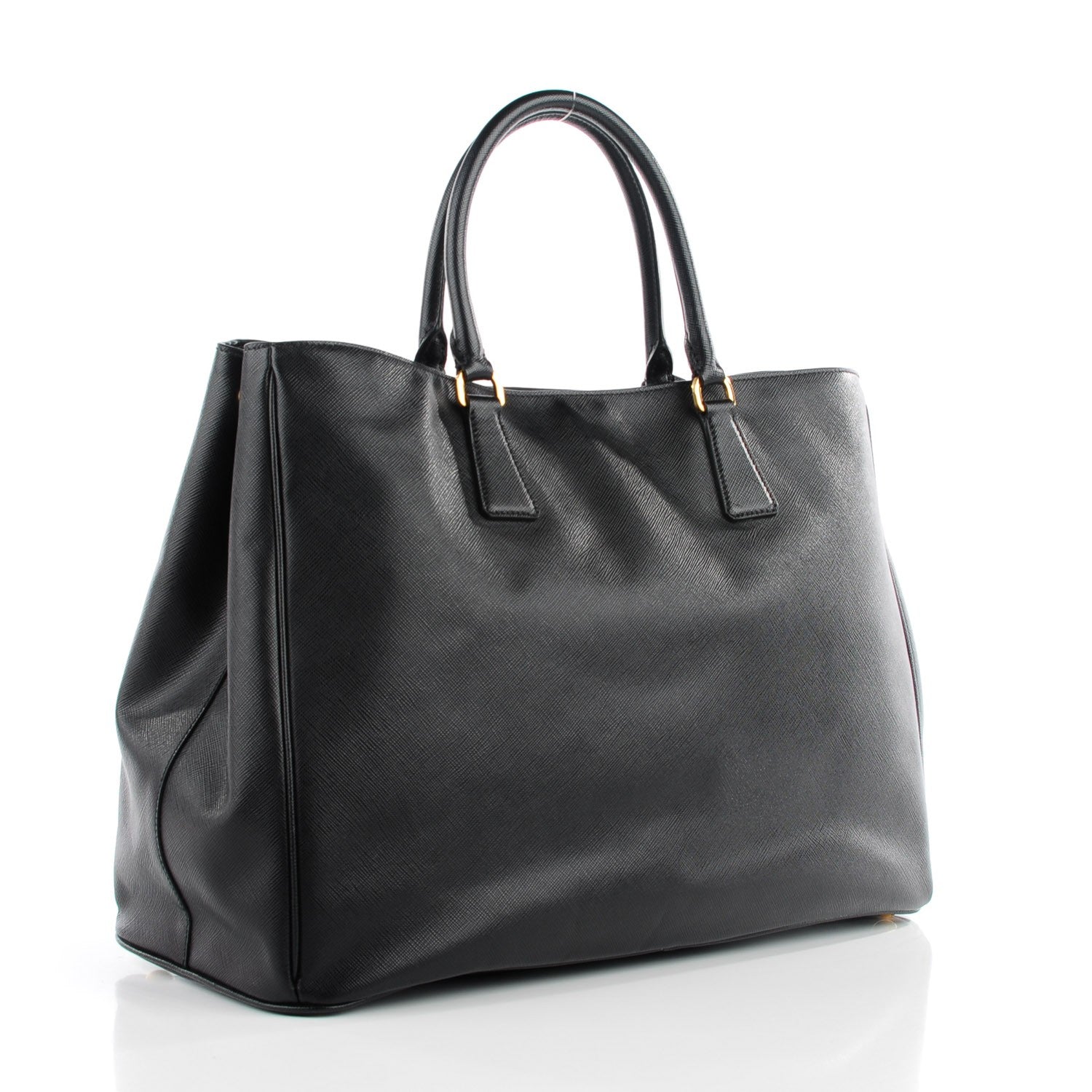 Prada Saffiano Lux Large Tote Nero Black 4 of 10