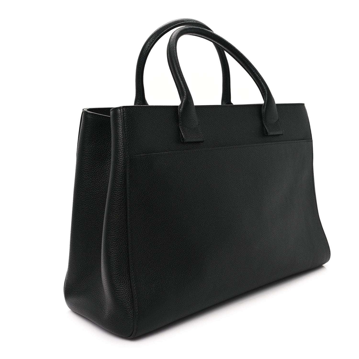Chanel Grained Calfskin Large Neo Executive Shopper Tote Black Black 3 of 10