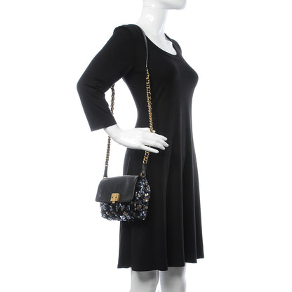 Marc Jacobs Sequins Tweed Mini Debbie Crossbody Bag Black 2 of 9