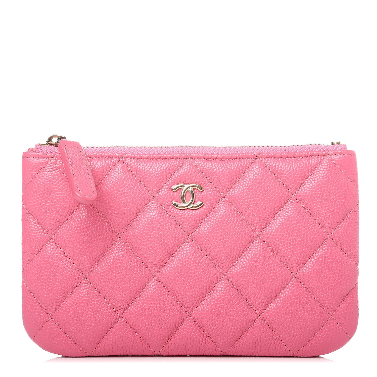 Chanel Caviar Quilted Small Cosmetic Case Pink 1 of 10