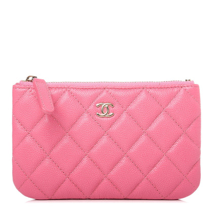 Chanel Caviar Quilted Small Cosmetic Case Pink 1 of 10