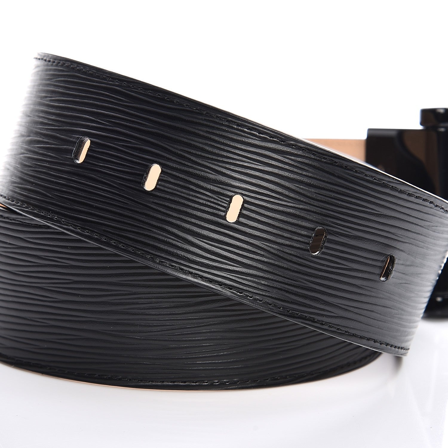 Louis Vuitton Epi Buckle Belt 80 32 Black 8 of 9