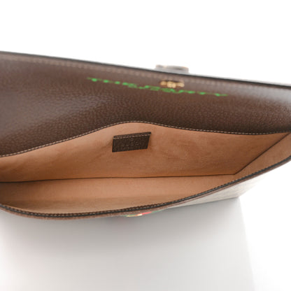 Gucci GG Supreme Monogram Web Ophidia Clutch Beige New Acero 6 of 9