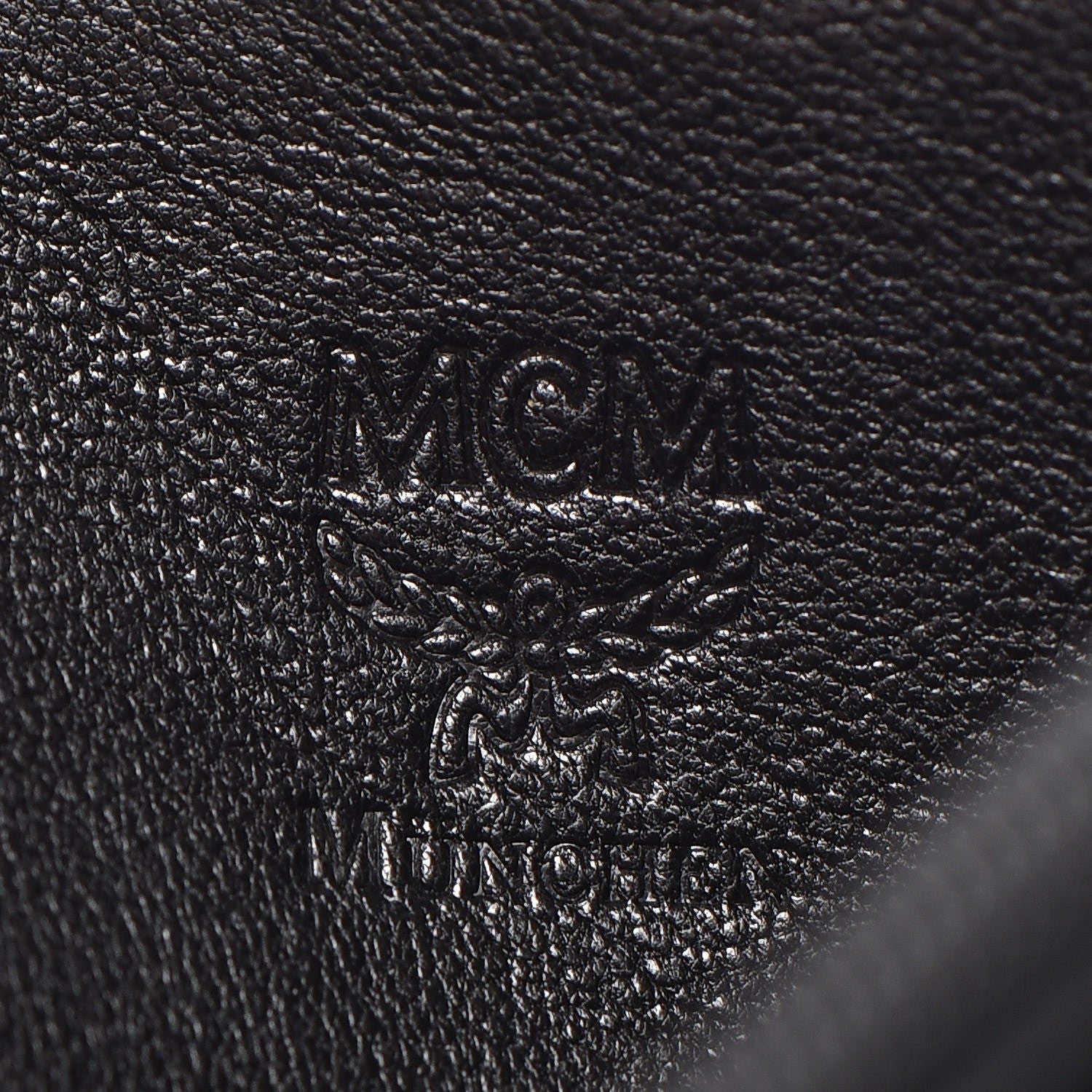 MCM Lambskin Large Zip Around Wallet Black 8 of 15