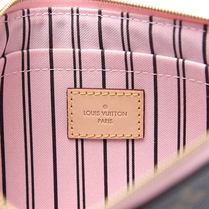 Louis Vuitton Monogram Neverfull MM GM Pochette Sugar Pink 5 of 7