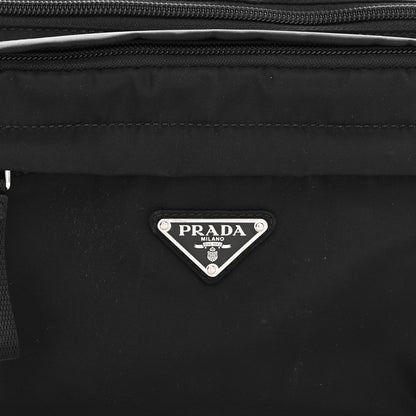 Prada Tessuto Nylon Double Pocket Belt Bag Black 10 of 12