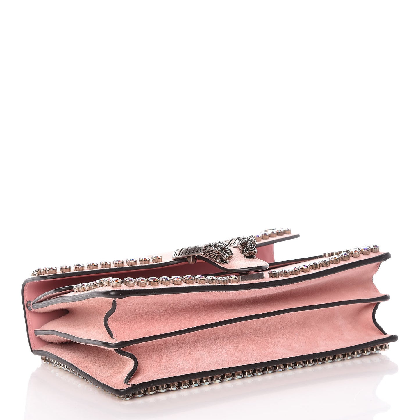 Suede Crystal Small Dionysus Shoulder Bag Peonia