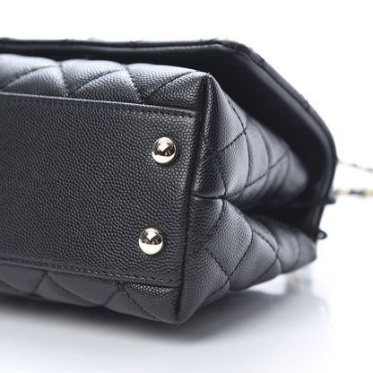 Chanel Caviar Quilted Extra Mini Coco Handle Flap Black 10 of 11