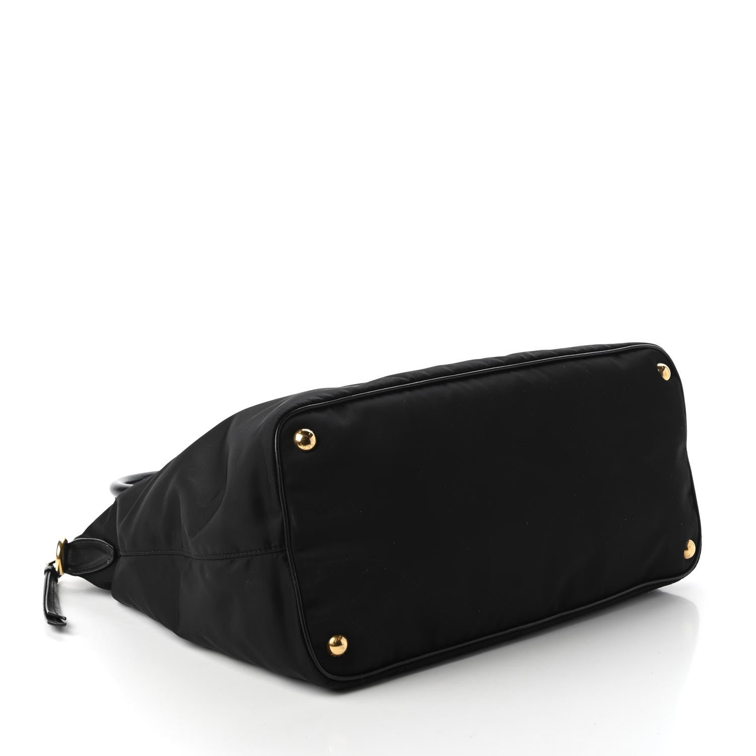 Prada Tessuto Nylon Soft Calf Tote Black 4 of 10