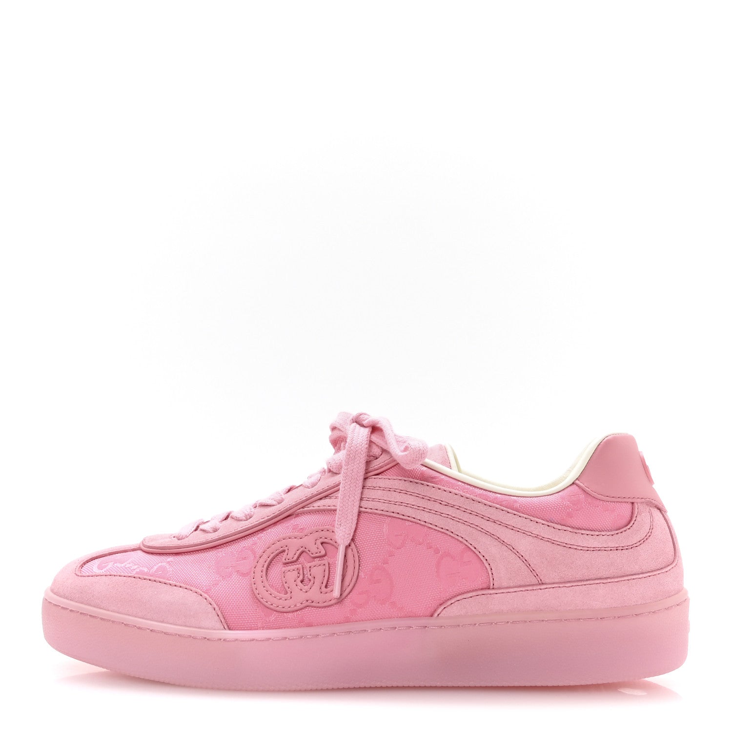 Gucci Suede Sweet GG Monogram Womens G75 Sneakers 39 Butterfly Pink 1 of 9