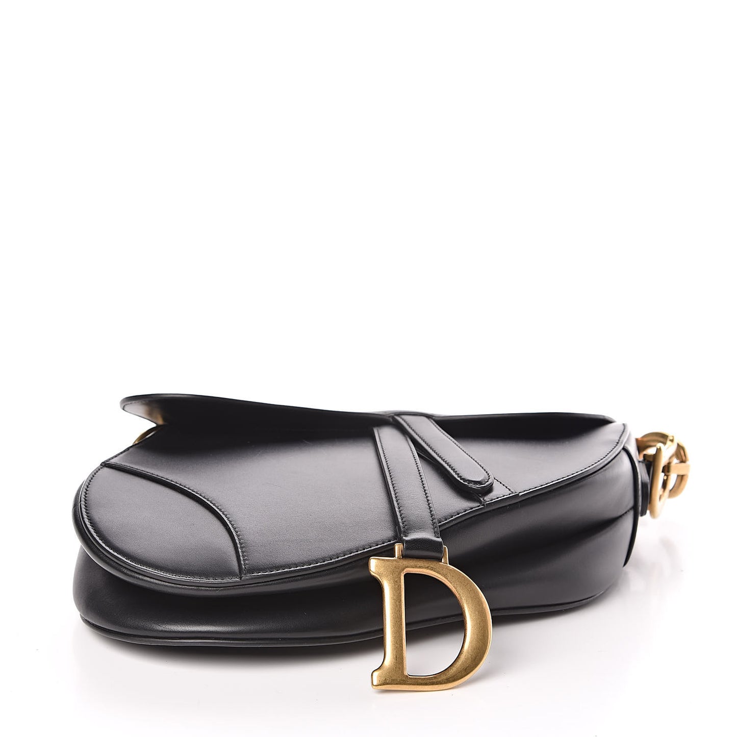 Calfskin Saddle Bag Black