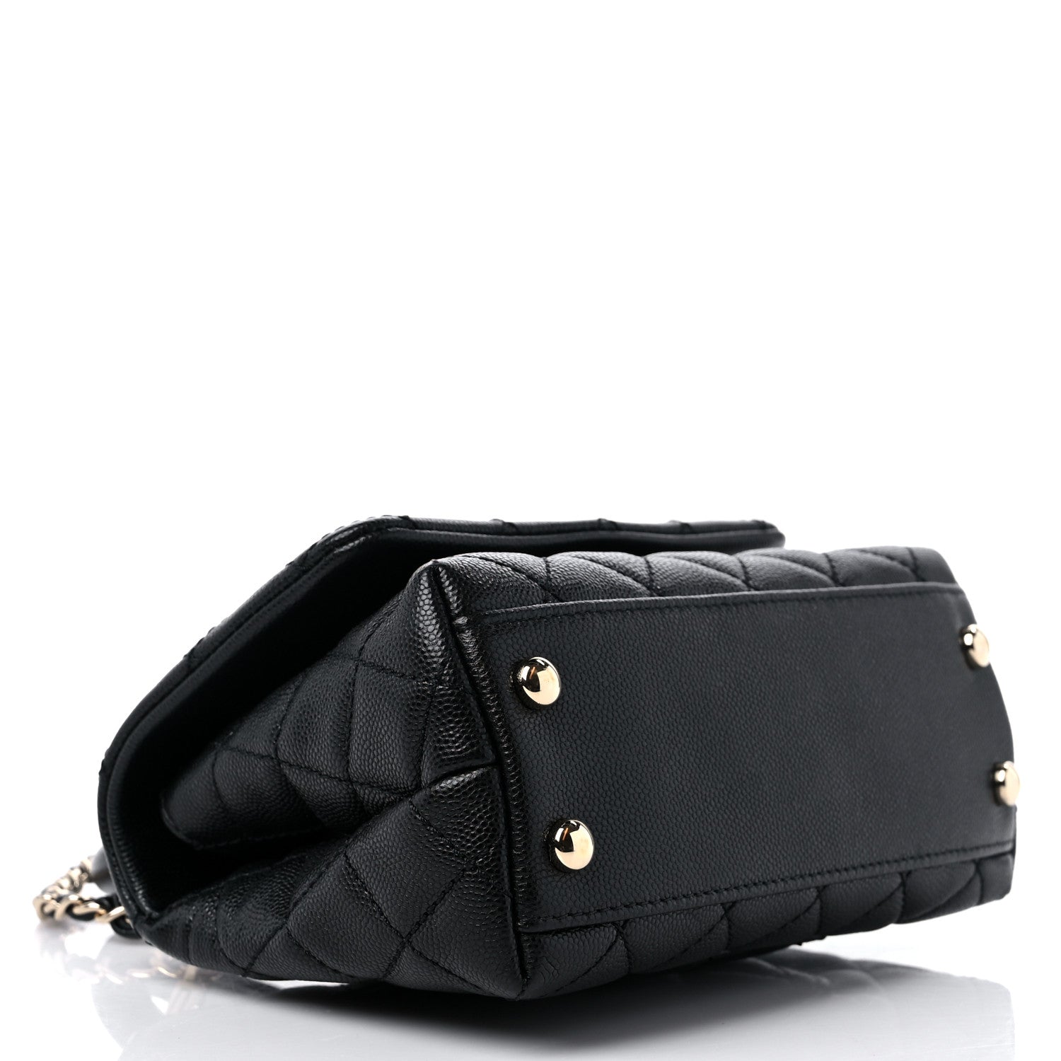 Chanel Caviar Quilted Extra Mini Coco Handle Flap Black 4 of 10