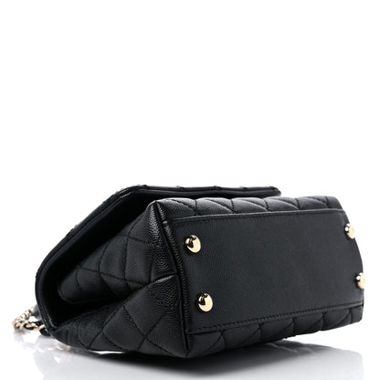 Chanel Caviar Quilted Extra Mini Coco Handle Flap Black 4 of 10
