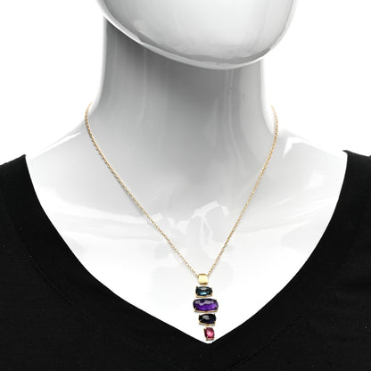 Marco Bicego 18K Yellow Gold Multi Gemstone Murano Pendant Necklace 2 of 5