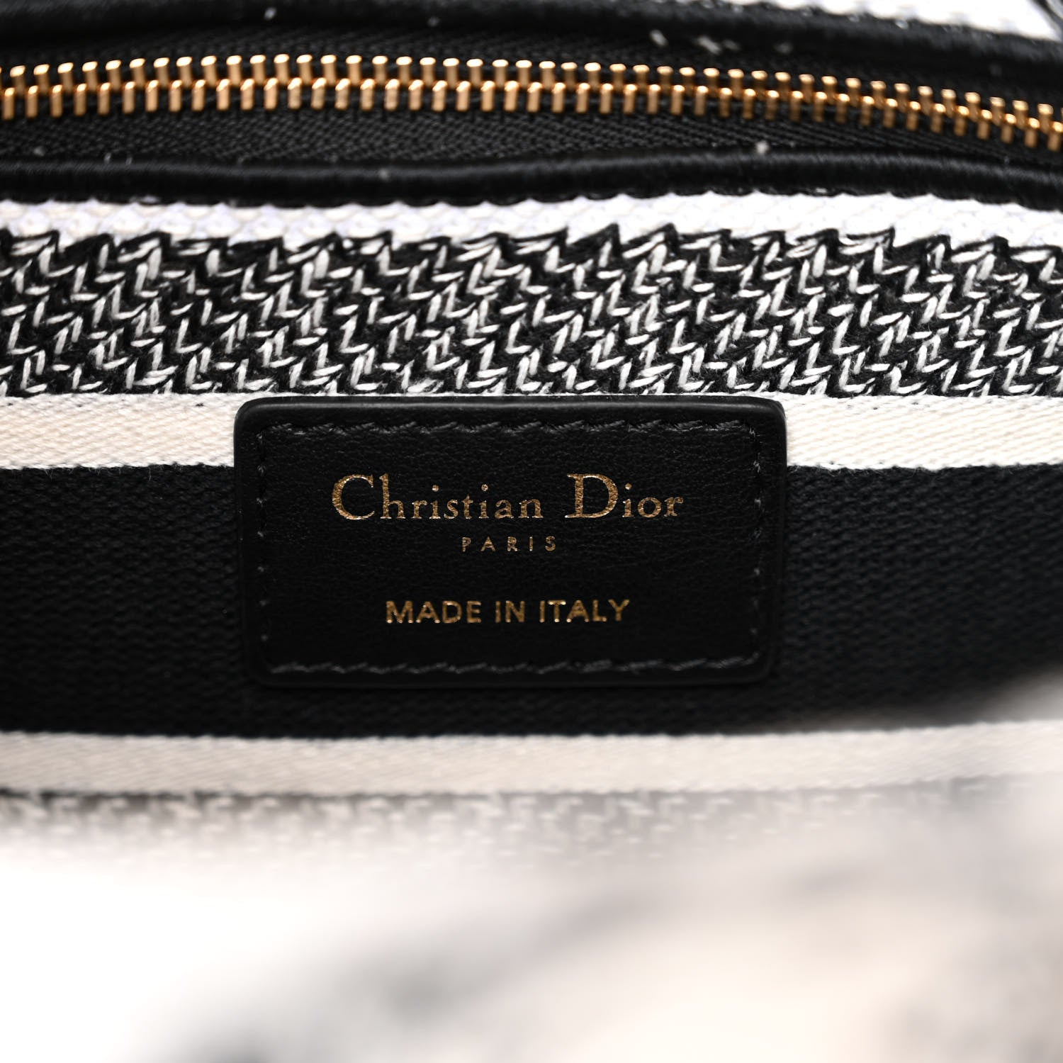 Christian Dior Canvas Embroidered Zodiac Toile De Jouy Medium Lady D-Lite White Black 6 of 13