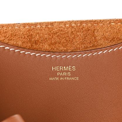 Hermes Taurillon Clemence Swift In-The-Loop 18 Bag Gold 6 of 10