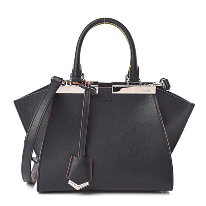 Fendi Vitello Dolce Mini 3jours Tote Blue Notte 1 of 8