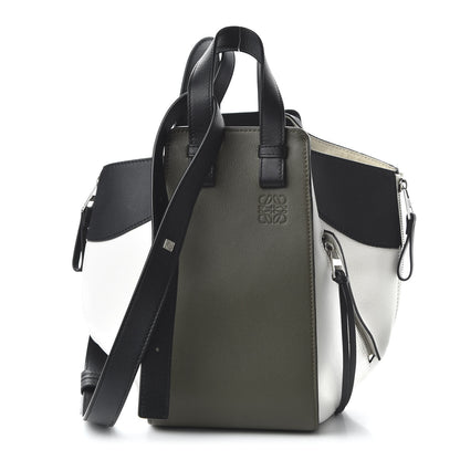 Loewe Calfskin Small Hammock Shoulder Bag Khaki Green Soft White 1 of 11