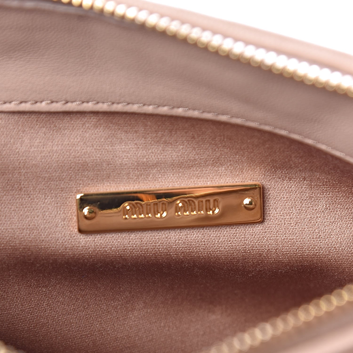 Miu Miu Nappa Matelasse Double Zip Crossbody Cammeo 8 of 13