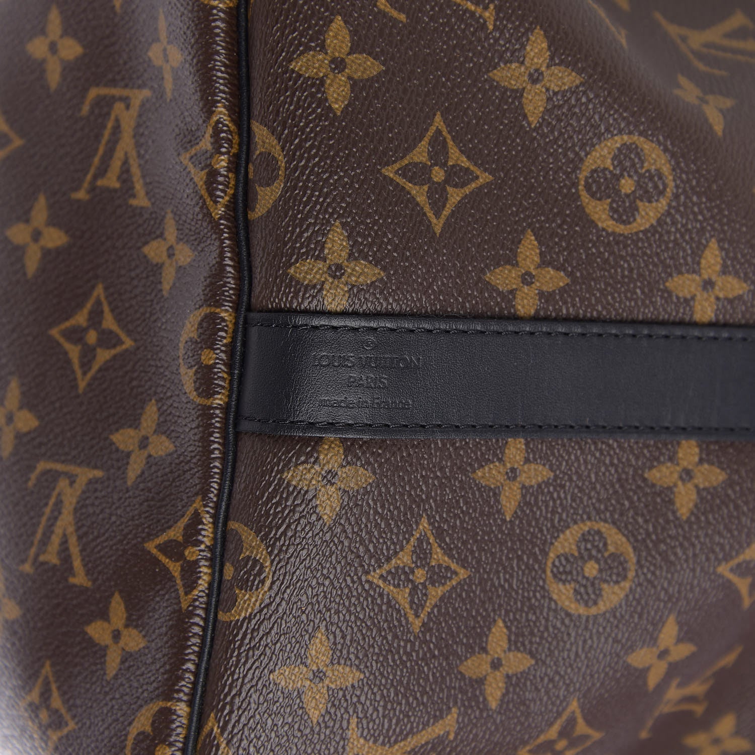 Louis Vuitton Monogram Macassar Keepall Bandouliere 55 7 of 9