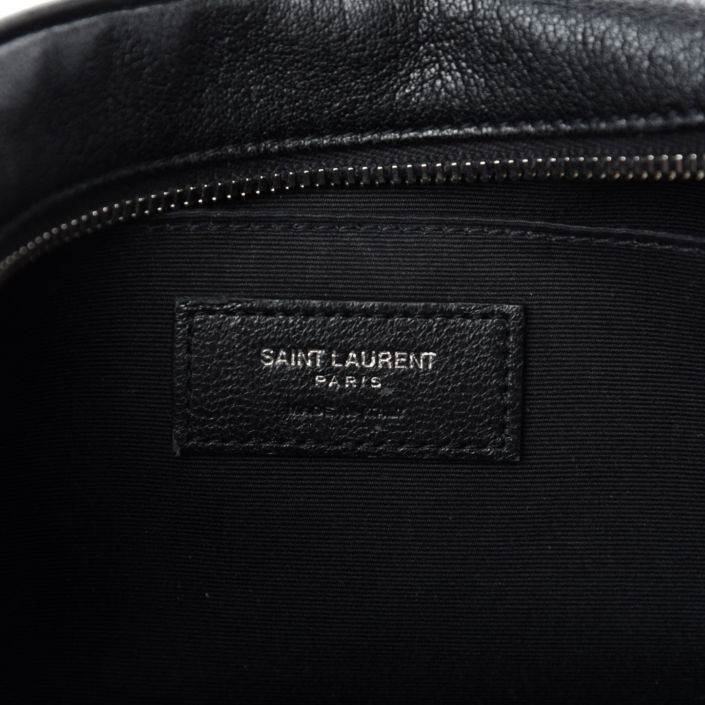 Lambskin Monogram Small Lou Camera Bag Black