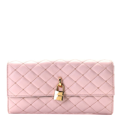 Dolce & Gabbana Vitello Quilted Continental Wallet Rosa 1 of 7