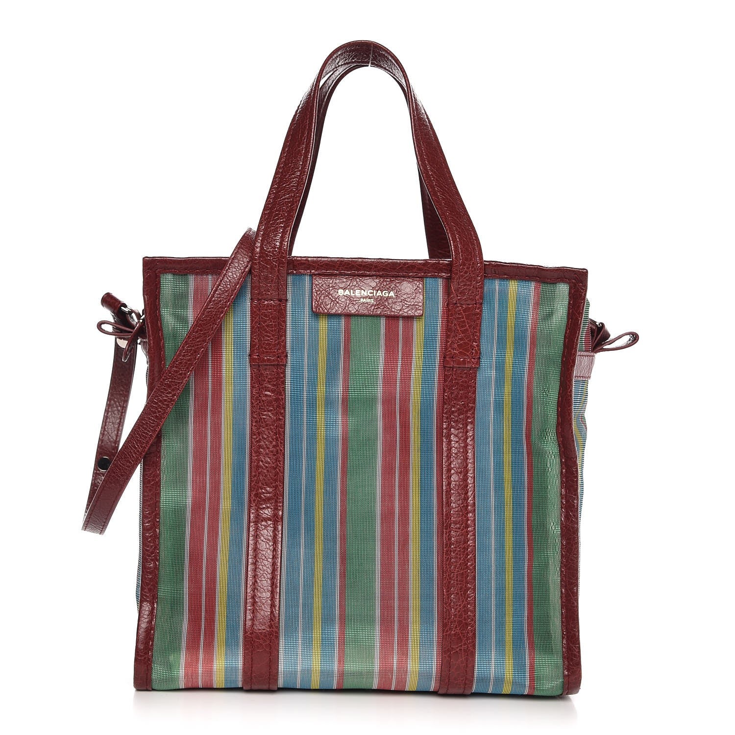 Balenciaga Mesh Agneau Arena S Bazar Shopper Tote Green Multicolor 1 of 10