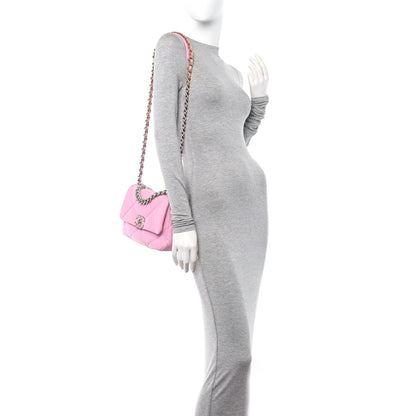 Chanel Lambskin Quilted Medium Chanel 19 Flap Pink 2 of 10