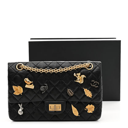 Chanel Aged Calfskin Lucky Charms 2.55 Reissue 225 Flap Black 11 of 11