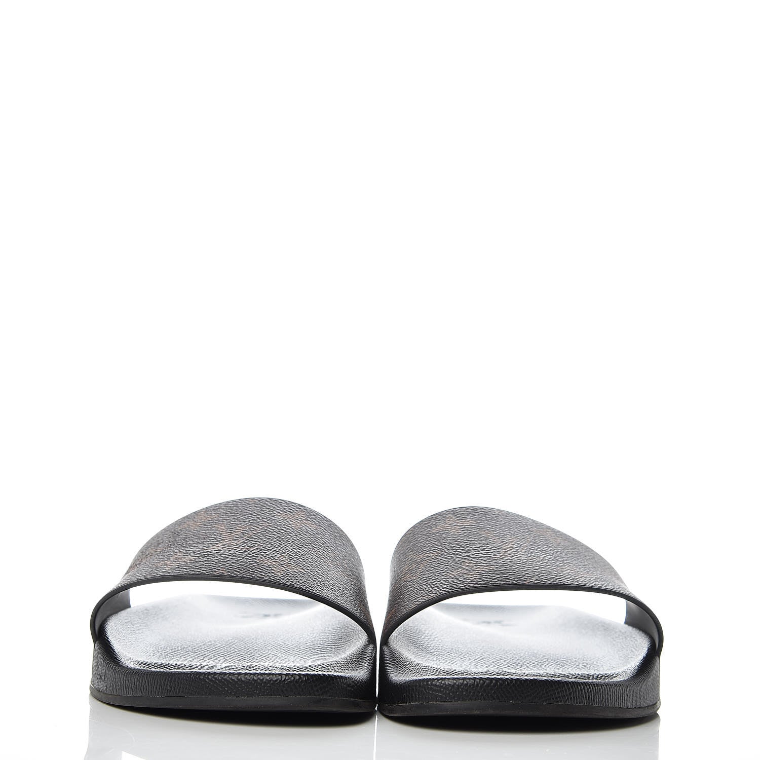 Louis Vuitton Rubber Monogram Mens Waterfront Mules 6 Macassar 2 of 9