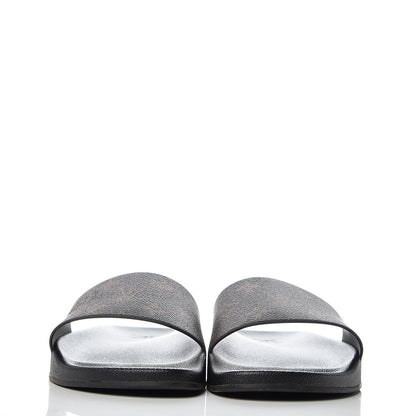 Louis Vuitton Rubber Monogram Mens Waterfront Mules 6 Macassar 2 of 9