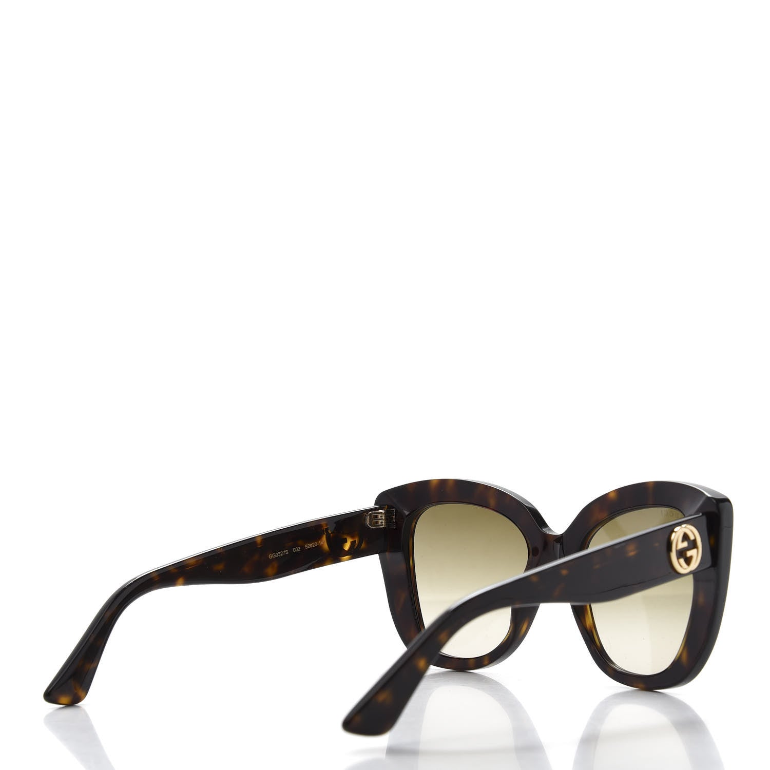 Gucci Acetate Sunglasses GG0327S Tortoise 4 of 9