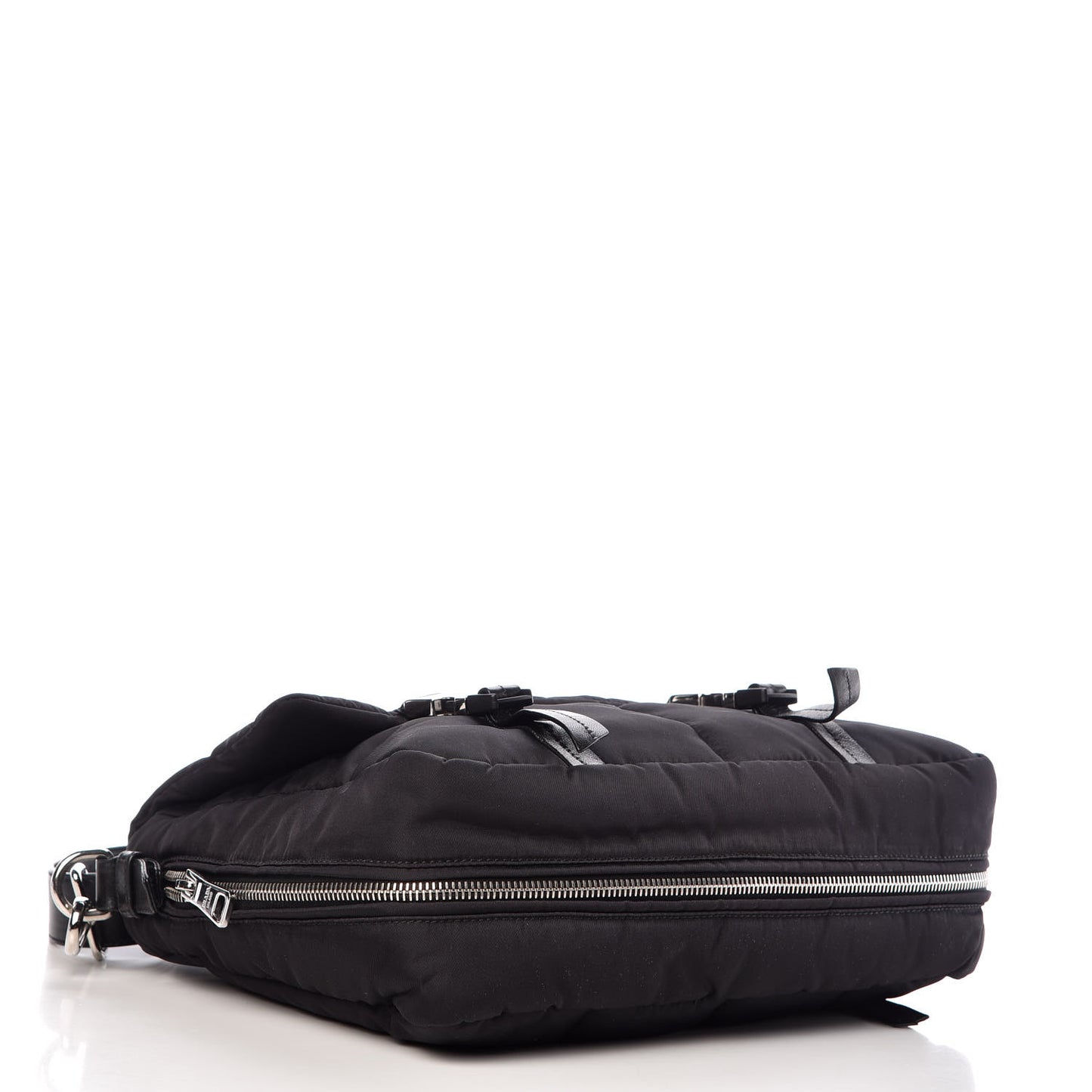 Tessuto Nylon Bomber Messenger Black