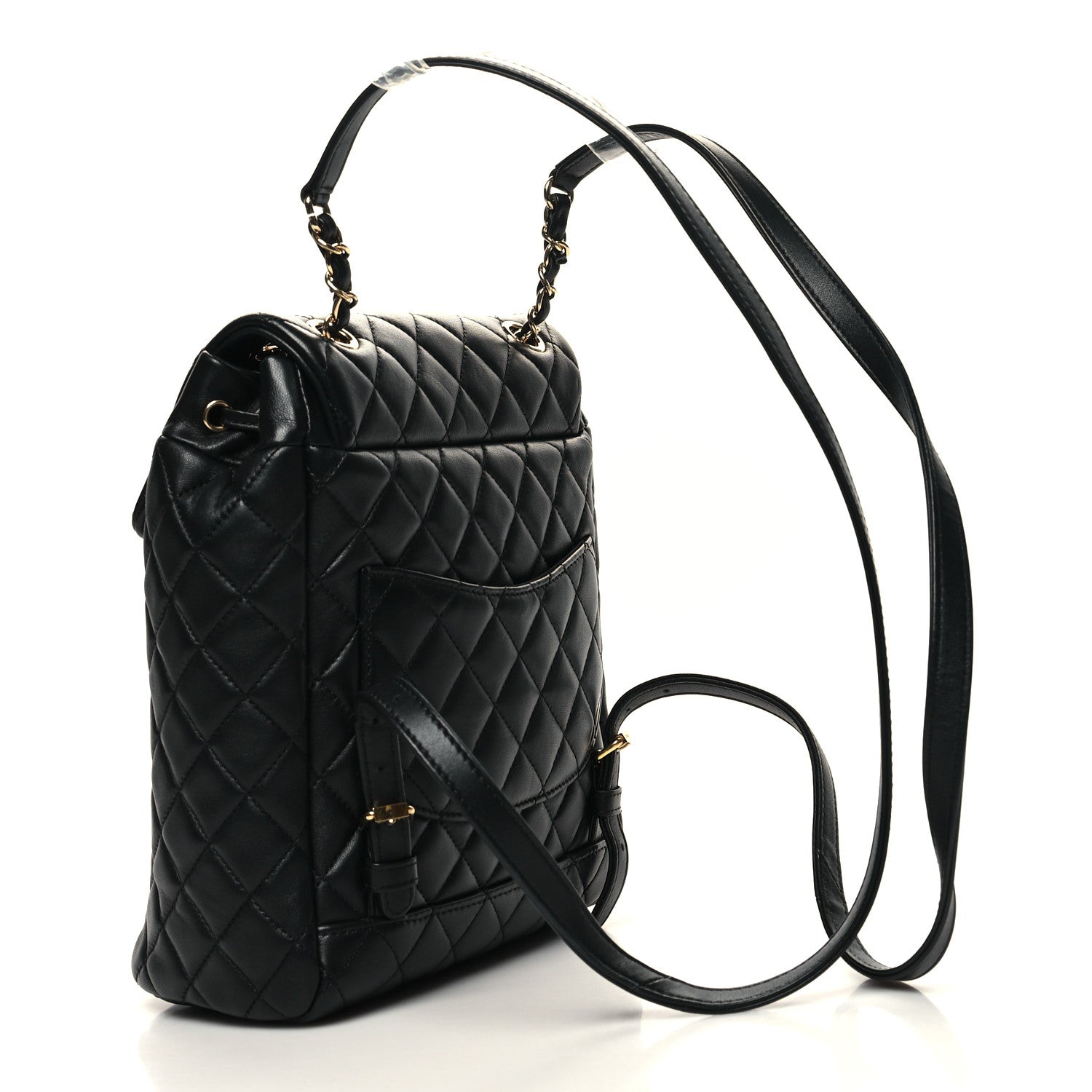 Chanel Lambskin Quilted Small Urban Spirit Backpack Black 3 of 10