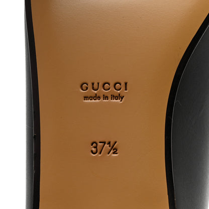 Gucci Calfskin Womens Jordaan Loafers 37.5 Black 8 of 8