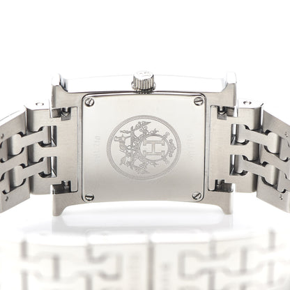 Hermes Stainless Steel 21mm Heure H Hour Quartz Watch Blue 4 of 6