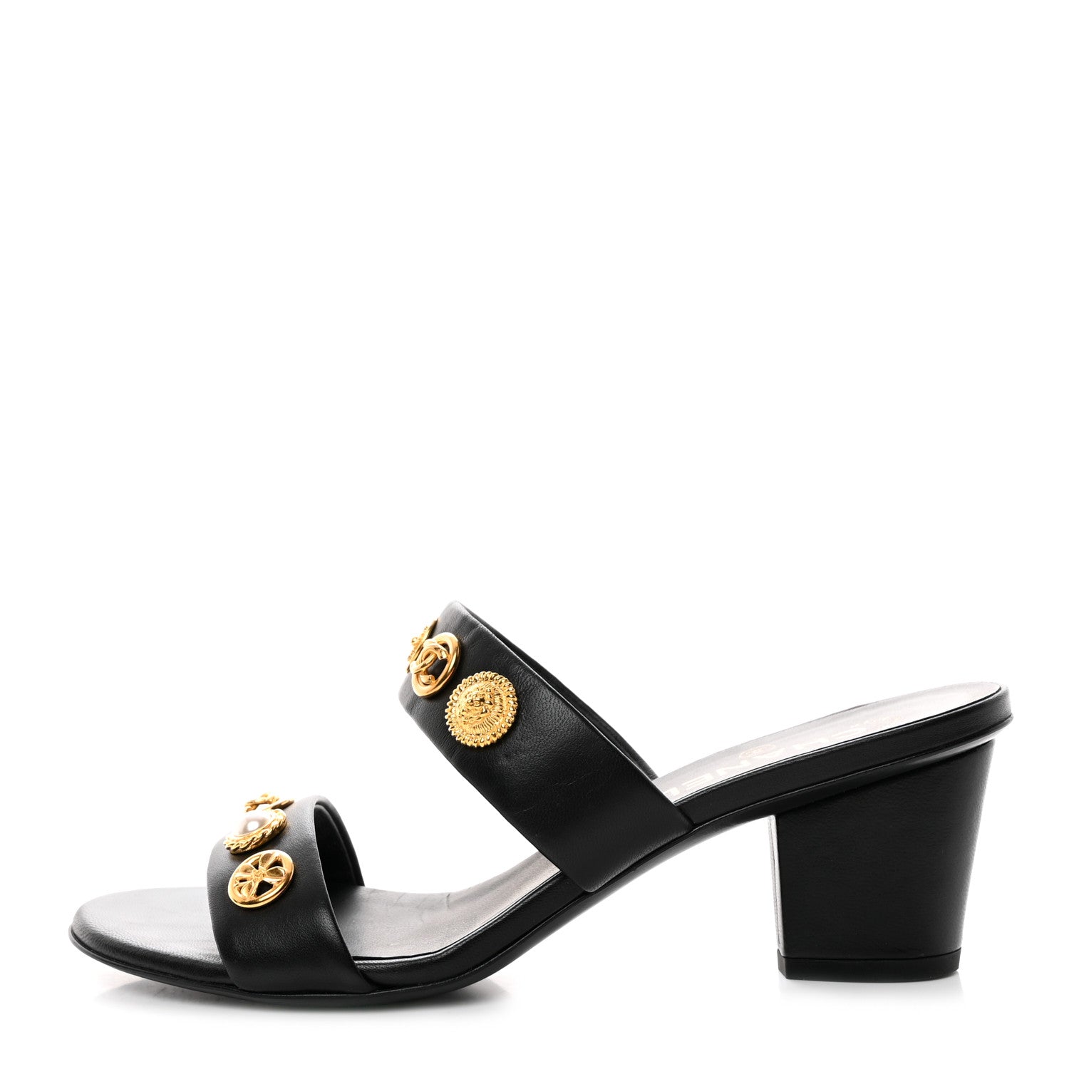 Chanel Lambskin Jeweled Mule 39 Beige 1 of 10