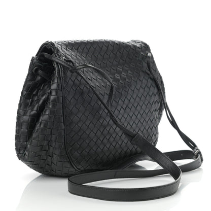 Bottega Veneta Nappa Intrecciato Messenger Bag Black 2 of 9