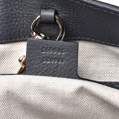 Gucci Pebbled Calfskin Medium Bella Tote Grey 6 of 12