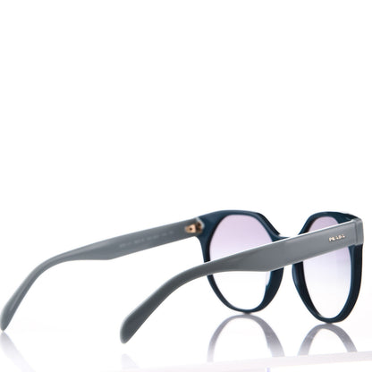 Prada Round Sunglasses SPR 11T Blue 4 of 7