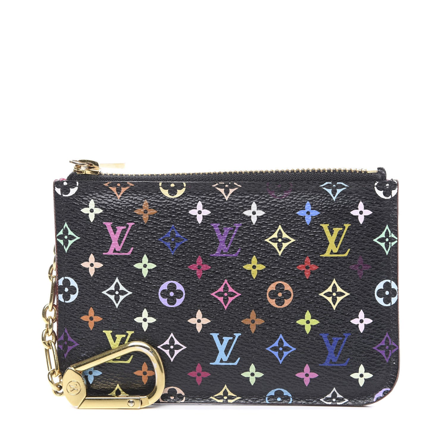 Monogram Multicolor Key Pouch Black Grenade