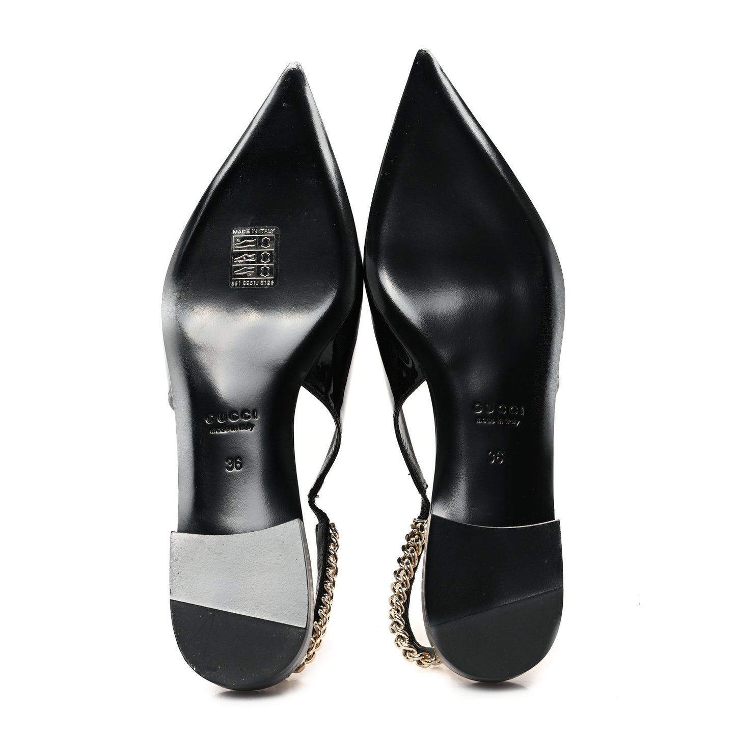Patent Signoria Ballet Slingback Ballet Flat 36 Black