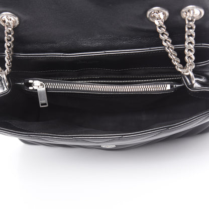 Saint Laurent Calfskin Y Quilted Monogram Medium Loulou Chain Satchel Black 5 of 18