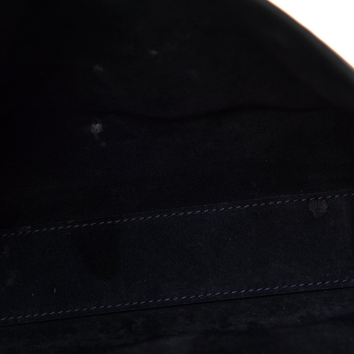 Smooth Calfskin Suede Medium Reversible Monogram Kate Satchel Navy