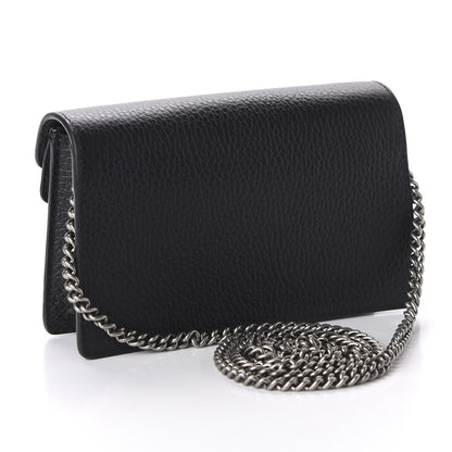 Gucci Calfskin Super Mini Dionysus Shoulder Bag Black 3 of 10