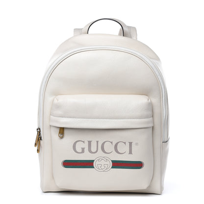 Gucci Calfskin Logo Day Backpack Mystic White 1 of 11