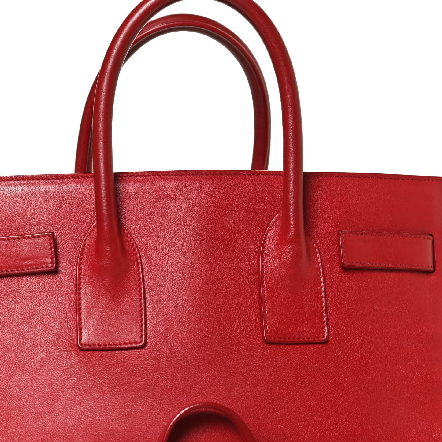 Calfskin Small Sac De Jour Lipstick Red