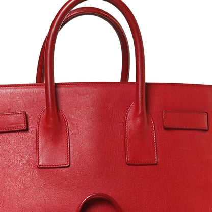 Saint Laurent Calfskin Small Sac De Jour Lipstick Red 15 of 16